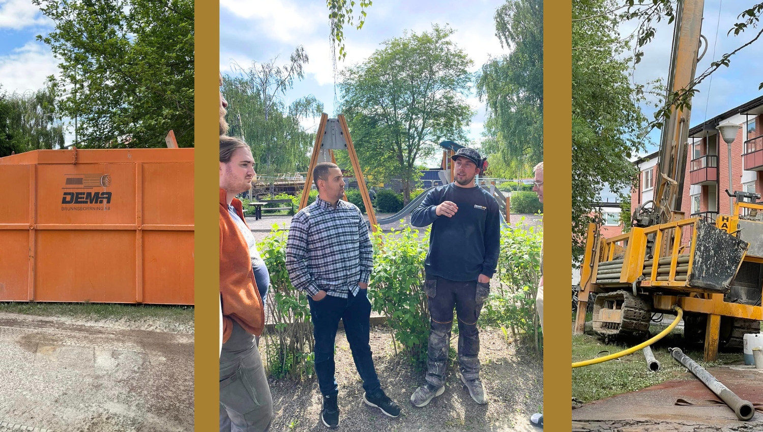 Borrföretagens borrteknikerutbildning på studiebesök hos DEMA Brunnsborrning