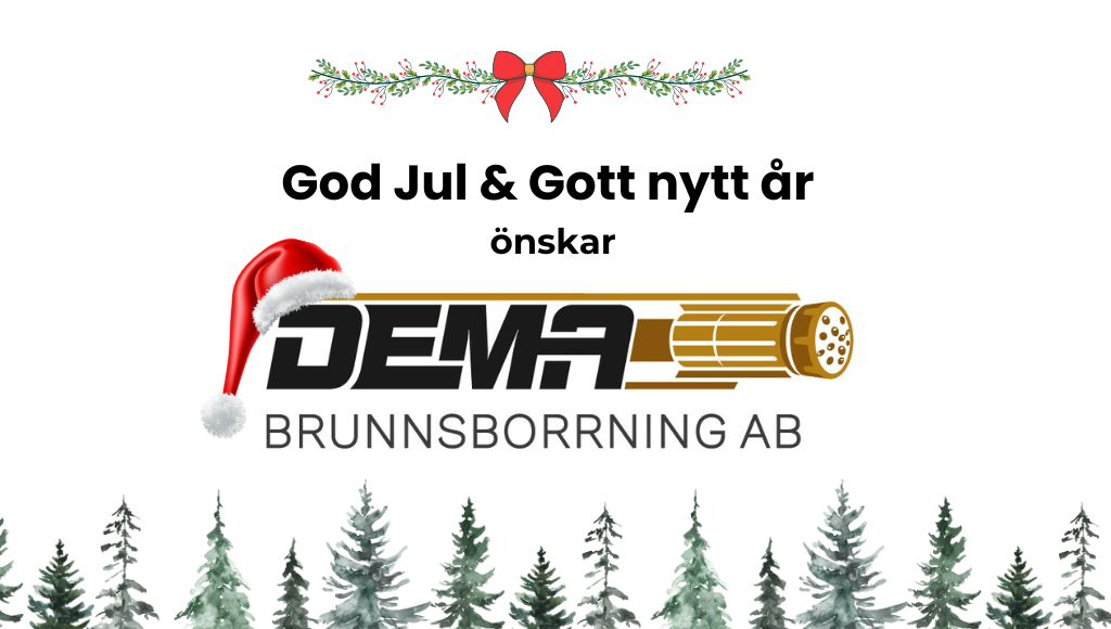 God jul och gott nytt år önskar DEMA Brunnsborrning AB